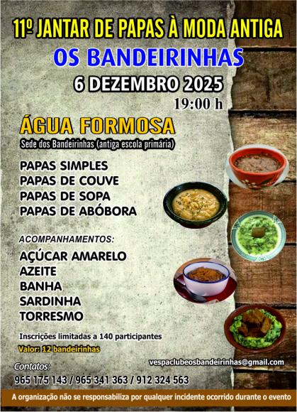 11.&ordm; Jantar de Papas &agrave; Moda Antiga